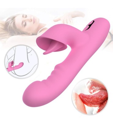 NALONE T MAY RABBIT VIBRATOR WITH PUSH AND OSCILLATING MOTION