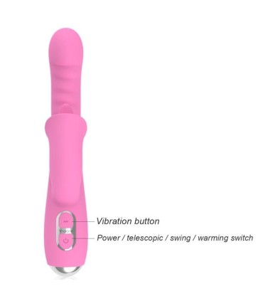 NALONE T MAY RABBIT VIBRATOR WITH PUSH AND OSCILLATING MOTION