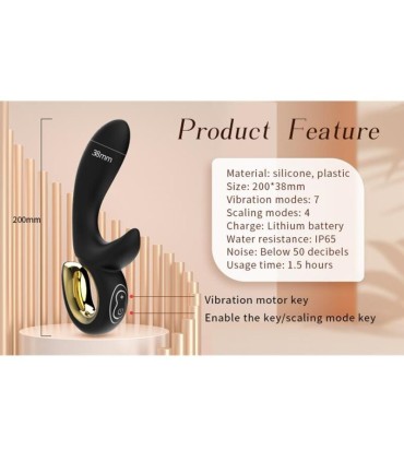 NALONE LULU RABBIT VIBE WITH THRUSTING BLACK