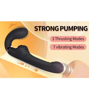 NALONE ALLOW DUAL VIBE WITH ROTATION AND THRUSTING BLACK