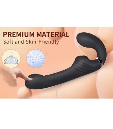 NALONE ALLOW DUAL VIBE WITH ROTATION AND THRUSTING BLACK