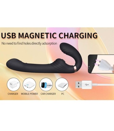 NALONE ALLOW DUAL VIBE WITH ROTATION AND THRUSTING BLACK