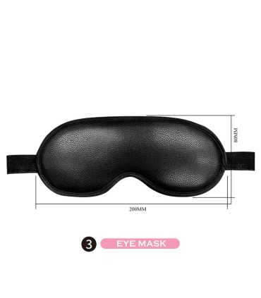 PRETTY LOVE 8 PIECE BDSM KIT BLACK