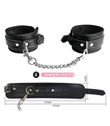 PRETTY LOVE 8 PIECE BDSM KIT BLACK