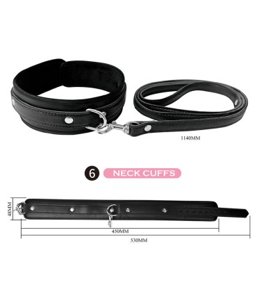 PRETTY LOVE 8 PIECE BDSM KIT BLACK