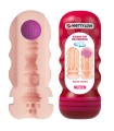 PRETTY LOVE - FLORA VAGINA MASTURBATOR WITH SUCTION CUP AND INTERNAL TEXTURES