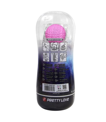 PRETTY LOVE 360º TEXTURED MASTURBATION CUP CLEAR