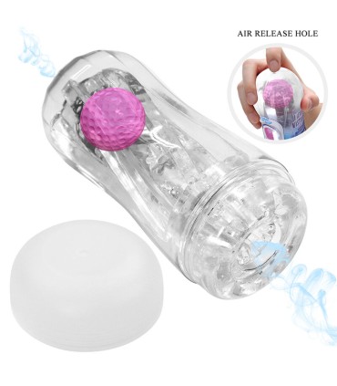PRETTY LOVE 360º TEXTURED MASTURBATION CUP CLEAR