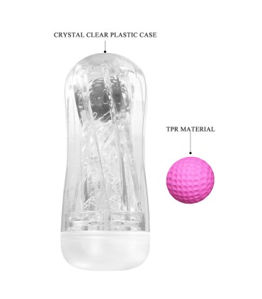 PRETTY LOVE 360º TEXTURED MASTURBATION CUP CLEAR