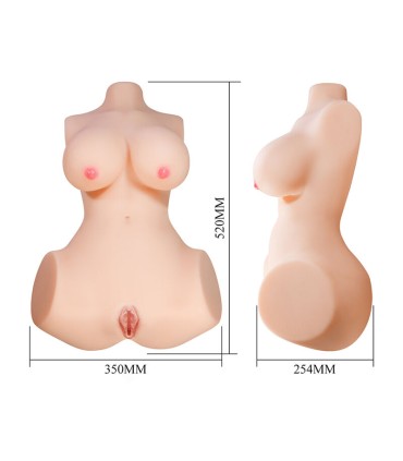 CRAZY BULL ANNIE XXL VAGINAL AND ANAL MASTURBATOR WITH BREASTS FLESH