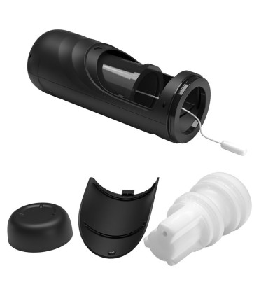 PRETTY LOVE AETOLA MULTIFUNCTION AUTOMATIC MASTURBATOR WITH HANDLE BLACK
