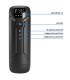PRETTY LOVE AETOLA MULTIFUNCTION AUTOMATIC MASTURBATOR WITH HANDLE BLACK