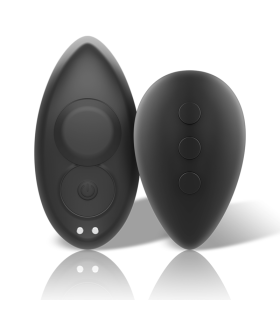 BLACKSILVER PRESTON RECHARGEABLE SILICONE VIBRATOR PANTIE BLACK