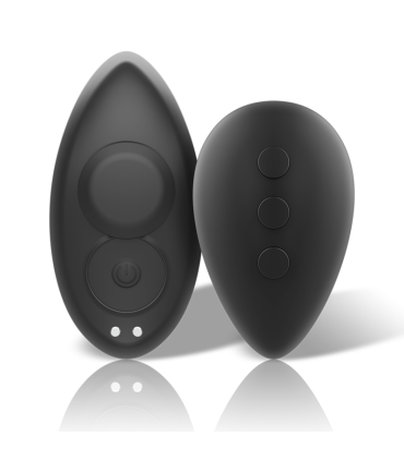 BLACKSILVER PRESTON RECHARGEABLE SILICONE VIBRATOR PANTIE BLACK