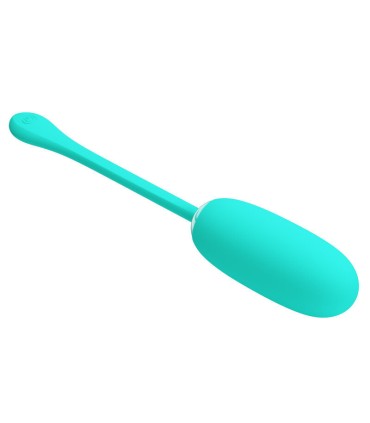 PRETTY LOVE JULIUS WATERPROOF RECHARGEABLE VIBRATING EGG AQUA GREEN