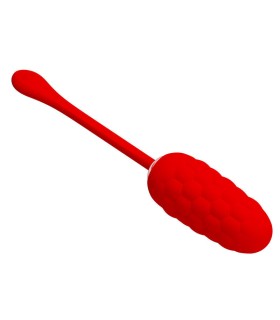 PRETTY LOVE VIBRATING EGG WITH RED RECHARGEABLE MARINE TEXTURE
