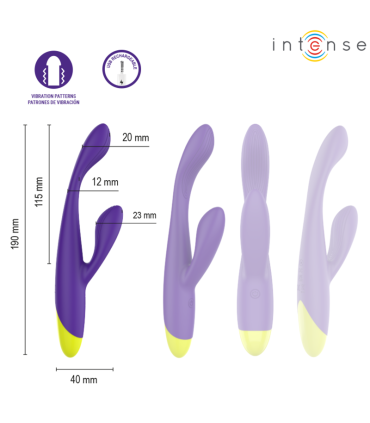 INTENSE PAOLO RECHARGEABLE RABBIT STIMULATOR FOR G SPOT AND CLITORIS