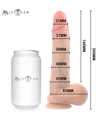 MR INTENSE GARY M ULTRA REALISTIC SILICONE COCK WITH TESTICLES 20 CM O 42 CM