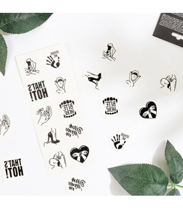 SECRET PLAY SET DE 10 TATTOOS TEMPORALES KINKY COLLECTION