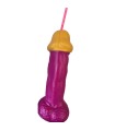 DIABLO PICANTE - VASO PENE PLSTICO FUCSIA