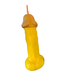 DIABLO PICANTE VASO PENE PLSTICO AMARILLO