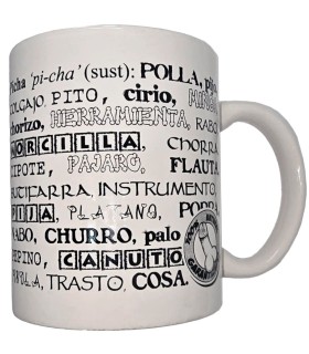 DIABLO PICANTE TAZA BLANCA DE SINONIMOS PENE 370 ML