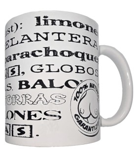 DIABLO PICANTE TAZA BLANCA DE SINONIMOS TETAS 370 ML