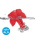 ARMONY MAGNETIC NIPPLE CLAMPS WITH VIBRATION BUTTERFLY SHAPE RED