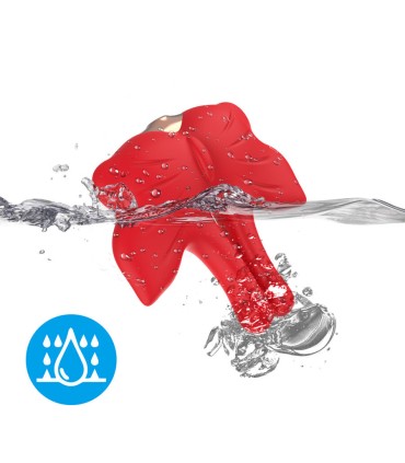 ARMONY MAGNETIC NIPPLE CLAMPS WITH VIBRATION BUTTERFLY SHAPE RED