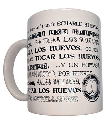 DIABLO PICANTE TAZA BLANCA DE SINONIMOS HUEVOS 370 ML