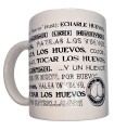 DIABLO PICANTE - TAZA BLANCA DE SINÓNIMOS HUEVOS 370 ML