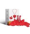 ARMONY - MAGNETIC NIPPLE CLAMPS WITH VIBRATION BUTTERFLY SHAPE RED