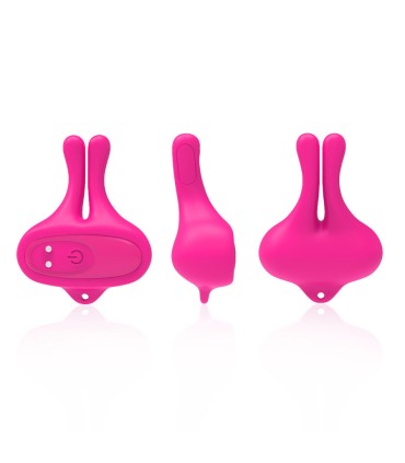 ARMONY RABBIT SHAPE VIBRATION MAGNETIC NIPPLE CLAMPS PINK