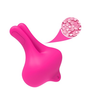ARMONY RABBIT SHAPE VIBRATION MAGNETIC NIPPLE CLAMPS PINK