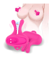 ARMONY RABBIT SHAPE VIBRATION MAGNETIC NIPPLE CLAMPS PINK