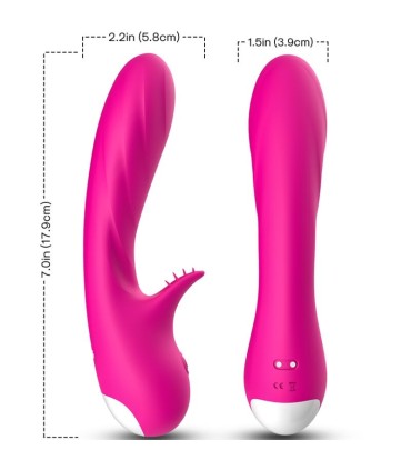 ARMONY ROMANCE VIBRATOR WITH STIMULATOR FUCHSIA