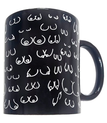 DIABLO PICANTE TAZA NEGRA TETAS 370 ML