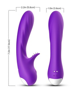 ARMONY ROMANCE VIBRATOR WITH STIMULATOR PURPLE