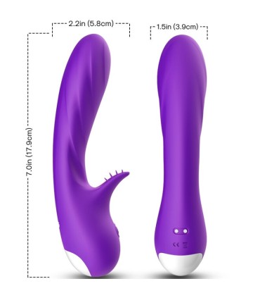 ARMONY ROMANCE VIBRATOR WITH STIMULATOR PURPLE
