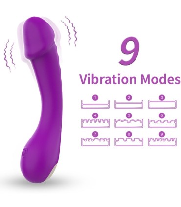 ARMONY DILDO VIBRATOR G SPOT SILICONE PURPLE