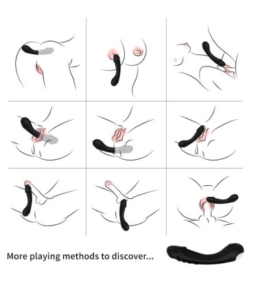 ARMONY DILDO VIBRATOR G SPOT SILICONE BLACK