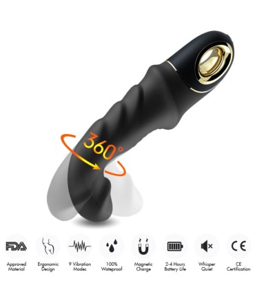 ARMONY JOYBLADE DILDO VIBRATOR ROTATOR BLACK