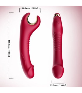 ARMONY PRINCE DILDO VIBRATOR ROTATOR RED