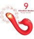 ARMONY DELFIN VIBRATOR MULTIPOSITION HEAT EFFECT RED