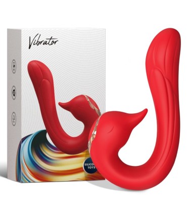 ARMONY DELFIN VIBRATOR MULTIPOSITION HEAT EFFECT RED