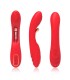 ARMONY VIBRATOR WITH OSCILLATING TONGUE RED