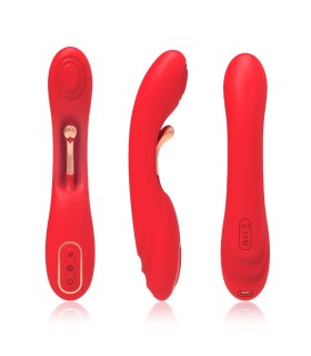 ARMONY VIBRATOR WITH OSCILLATING TONGUE RED