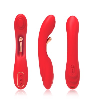 ARMONY VIBRATOR WITH OSCILLATING TONGUE RED