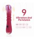 ARMONY THERMO ADJUSTABLE POINT A STIMULATOR VIBRATOR DILDO RED