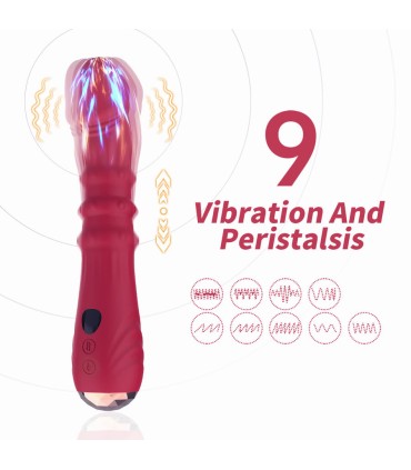 ARMONY THERMO ADJUSTABLE POINT A STIMULATOR VIBRATOR DILDO RED